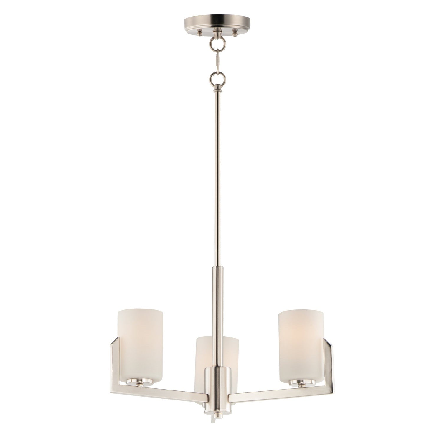 Maxim - 21285SWSN - Three Light Chandelier - Dart - Satin Nickel
