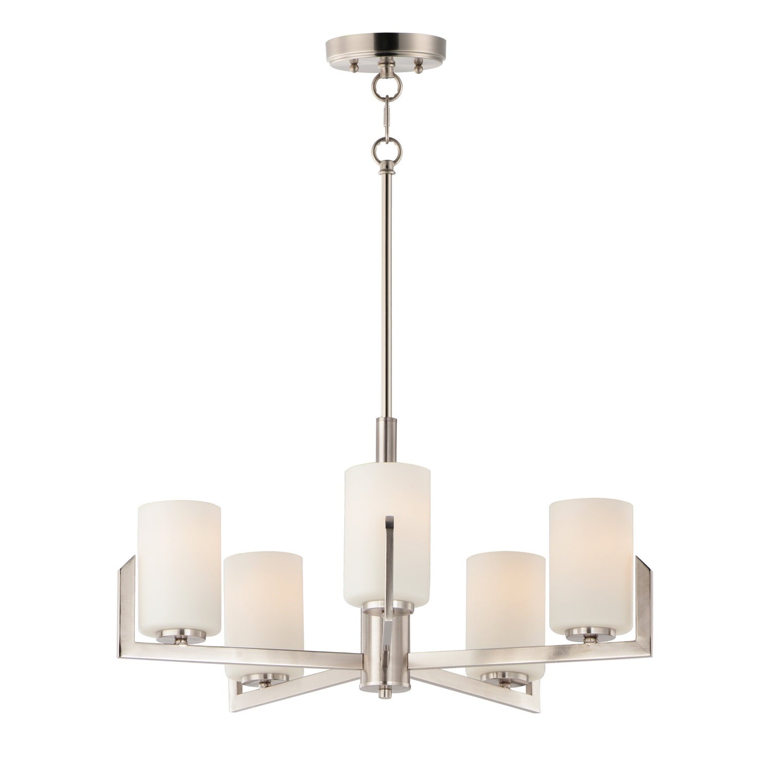 Maxim - 21286SWSN - Five Light Chandelier - Dart - Satin Nickel