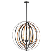 Maxim - 28675BKGLD - Five Light Pendant - Radial - Black / Gold