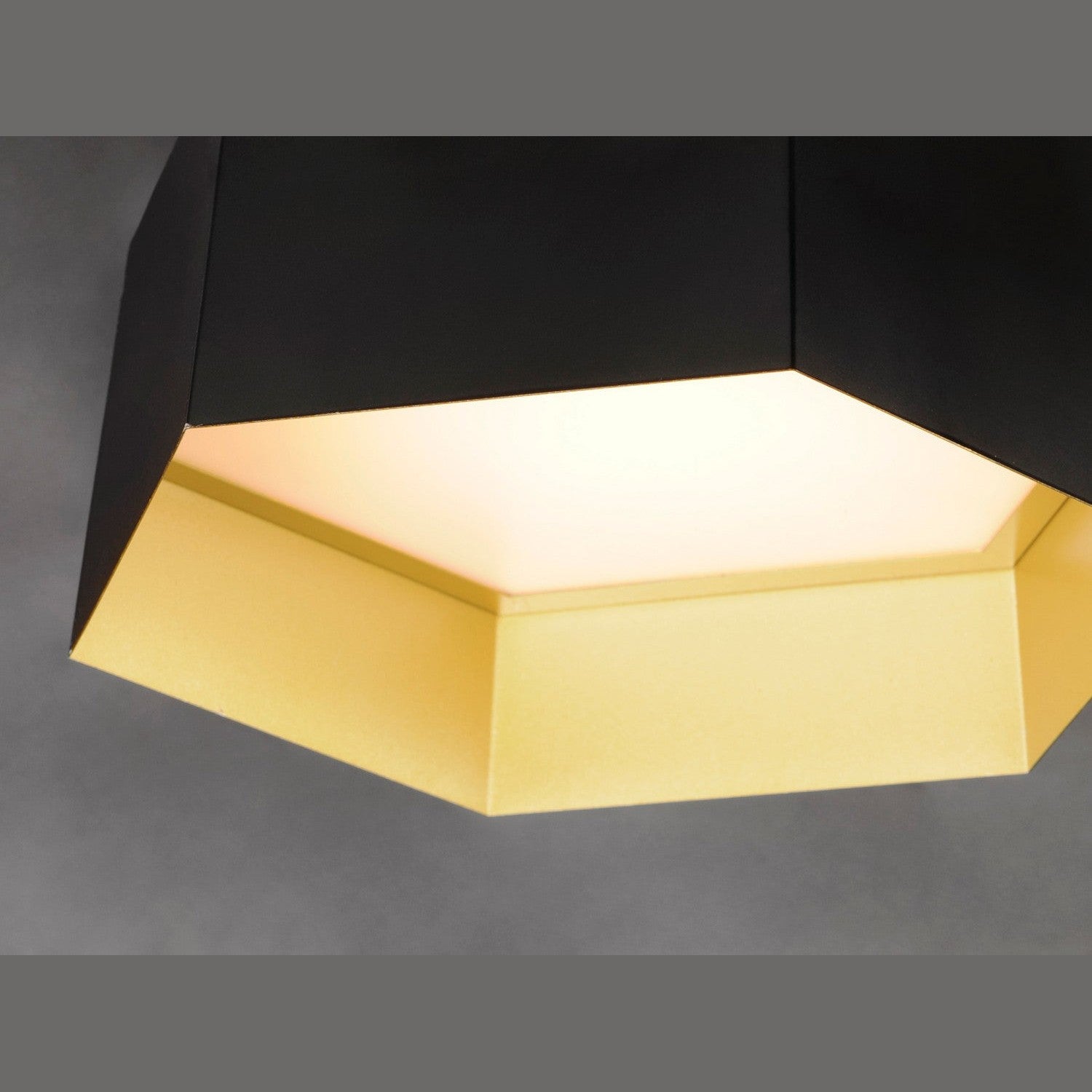 Maxim - 30330BKGLD - LED Flush Mount - Honeycomb - Black / Gold