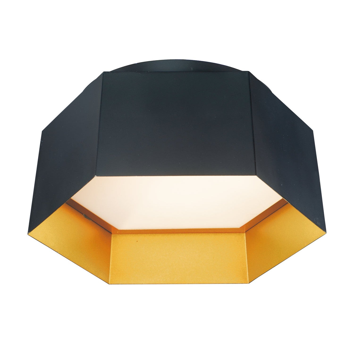 Maxim - 30330BKGLD - LED Flush Mount - Honeycomb - Black / Gold