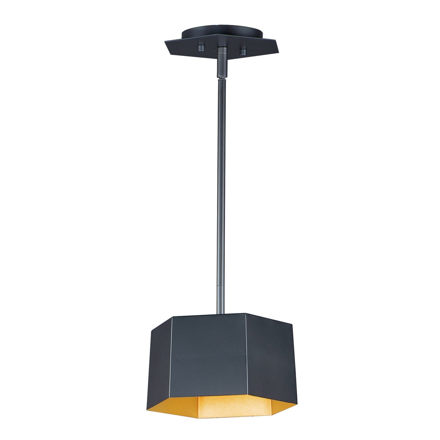 Maxim - 30331BKGLD - LED Mini Pendant - Honeycomb - Black / Gold