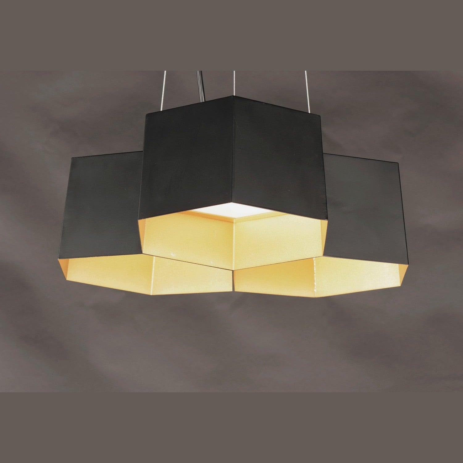 Maxim - 30334BKGLD - LED Chandelier - Honeycomb - Black / Gold