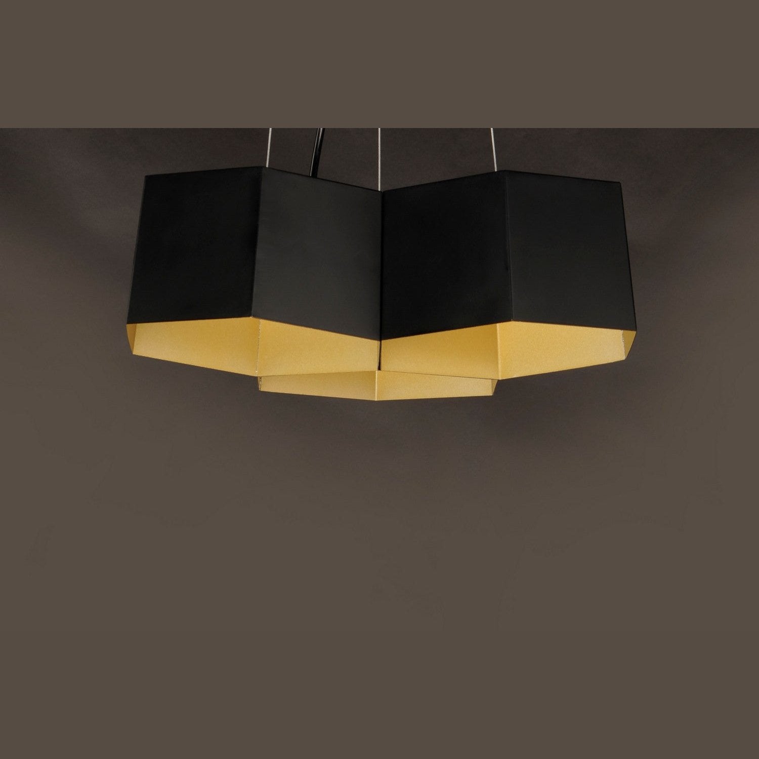 Maxim - 30334BKGLD - LED Chandelier - Honeycomb - Black / Gold