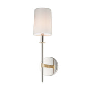 Maxim - 32391OFSBRPN - One Light Wall Sconce - Uptown - Satin Brass / Polished Nickel