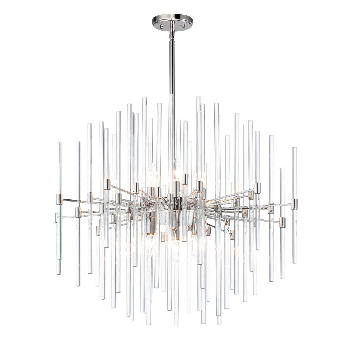 Maxim - 38406CLPN - Eight Light Pendant - Divine - Polished Nickel