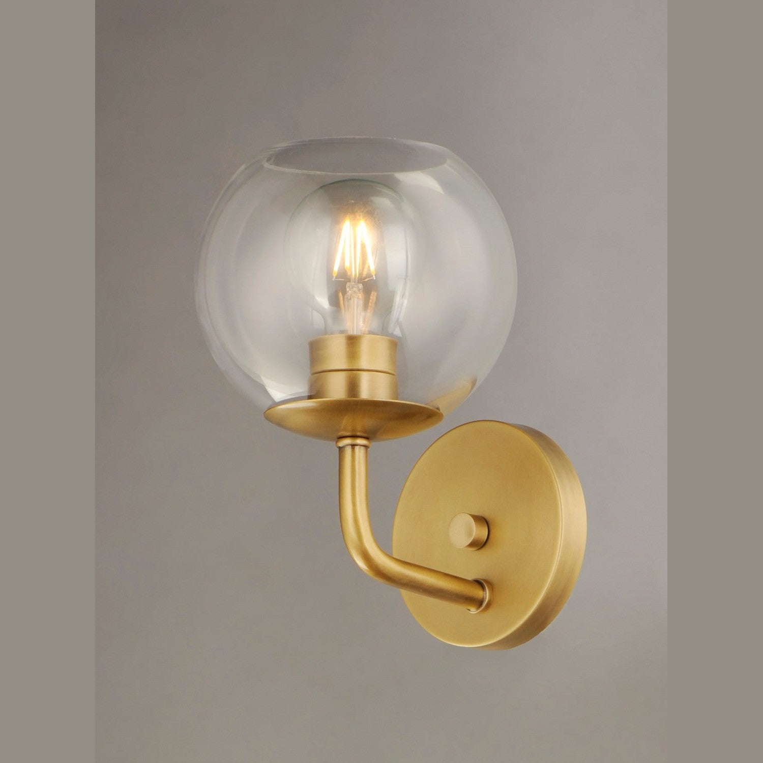 Maxim - 38411CLNAB - One Light Wall Sconce - Branch - Natural Aged Brass