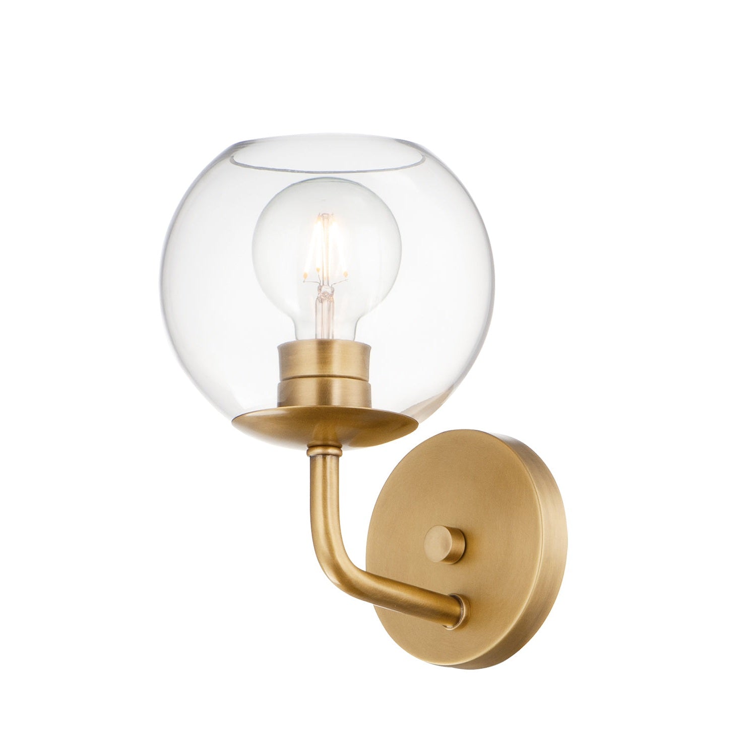 Maxim - 38411CLNAB - One Light Wall Sconce - Branch - Natural Aged Brass