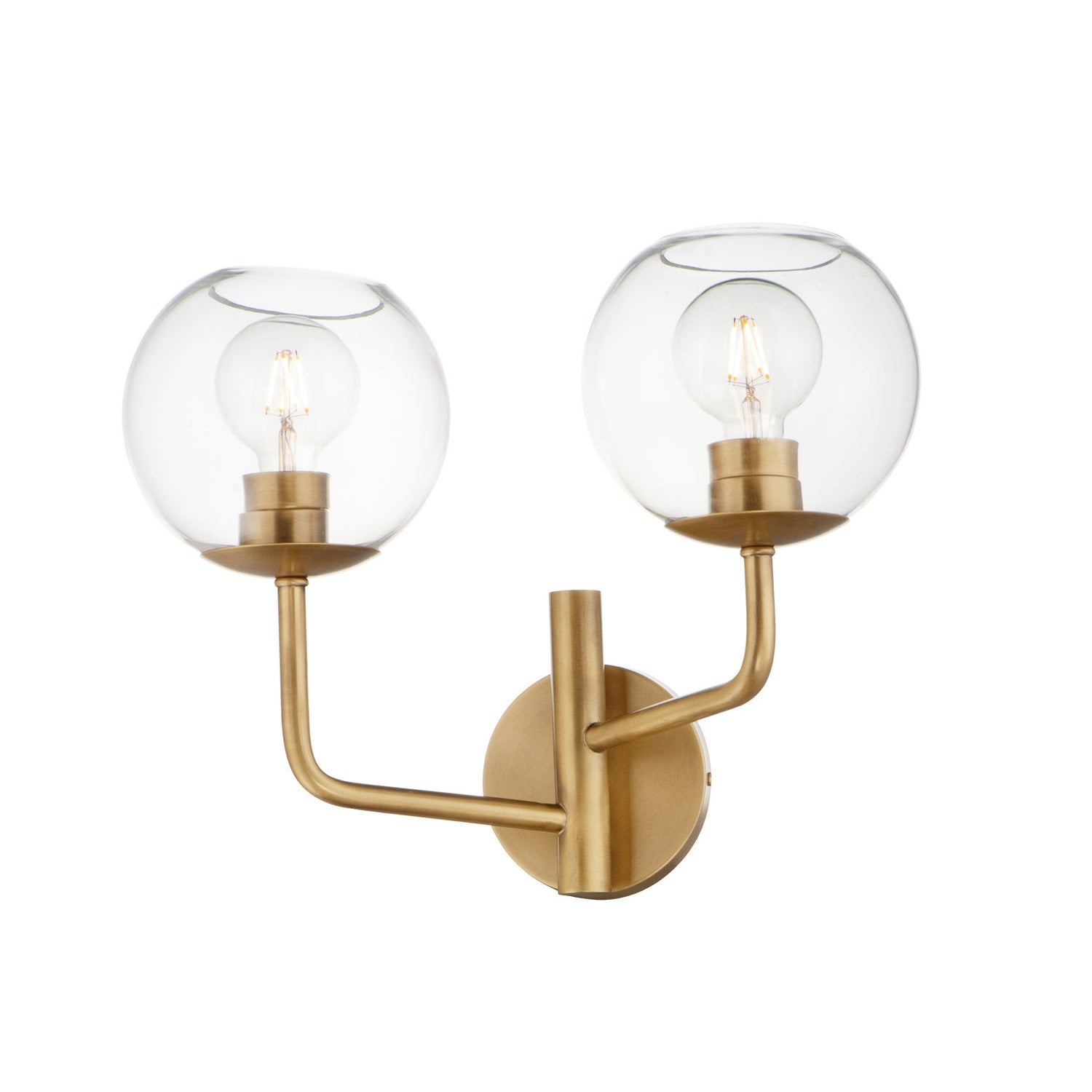 Maxim - 38412CLNAB - Two Light Bath Vanity - Branch - Natural Aged Brass