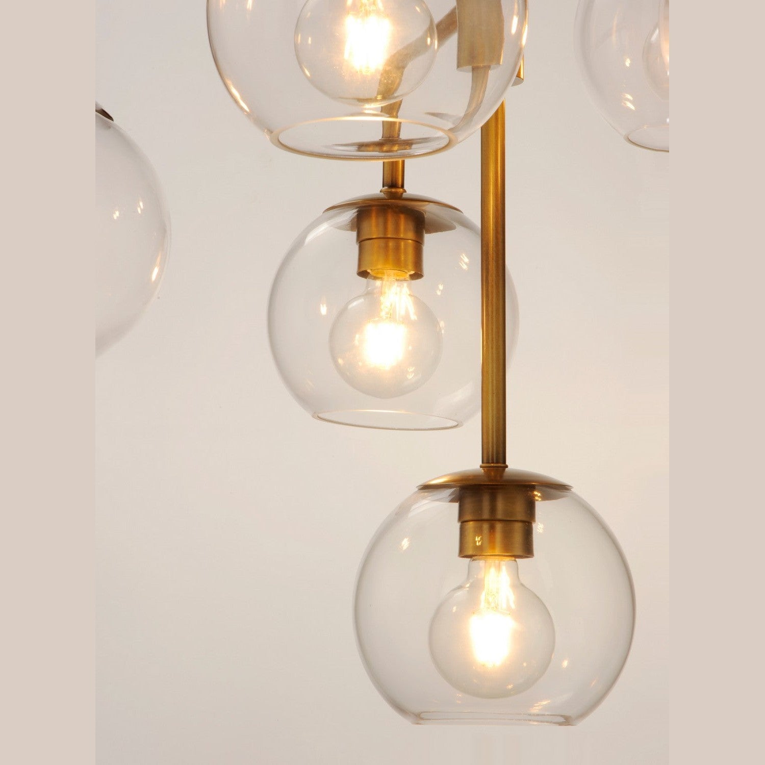 Maxim - 38416CLNAB - Six Light Chandelier - Branch - Natural Aged Brass