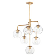 Maxim - 38416CLNAB - Six Light Chandelier - Branch - Natural Aged Brass