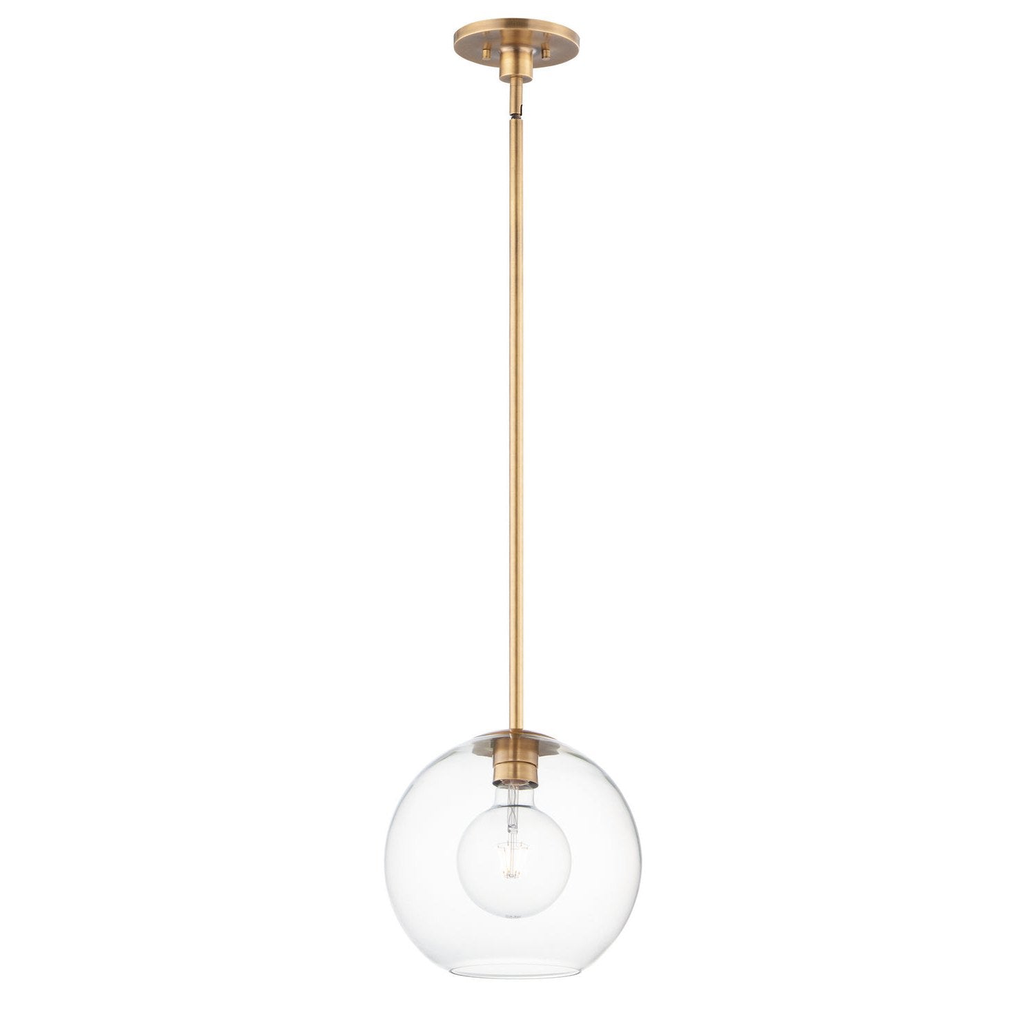 Maxim - 38419CLNAB - One Light Pendant - Branch - Natural Aged Brass