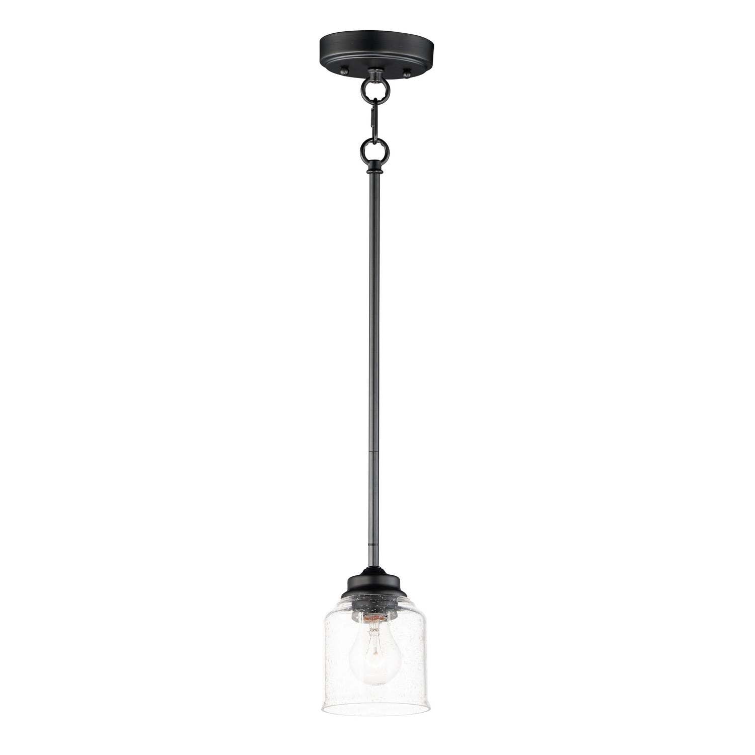 Maxim - 91260CDBK - One Light Pendant - Acadia - Black
