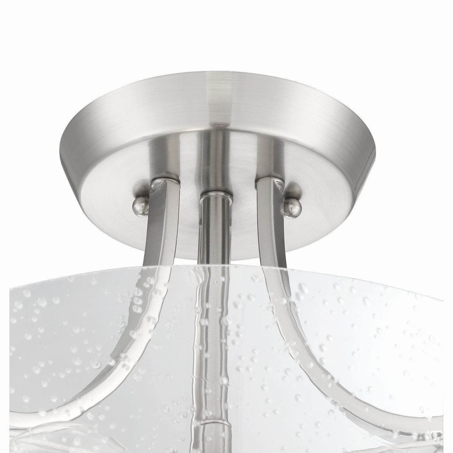 Craftmade - 41952-BNK-CS - Two Light Semi Flush Mount Convertible - Grace - Brushed Polished Nickel