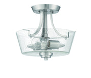 Craftmade - 41952-BNK-CS - Two Light Semi Flush Mount Convertible - Grace - Brushed Polished Nickel
