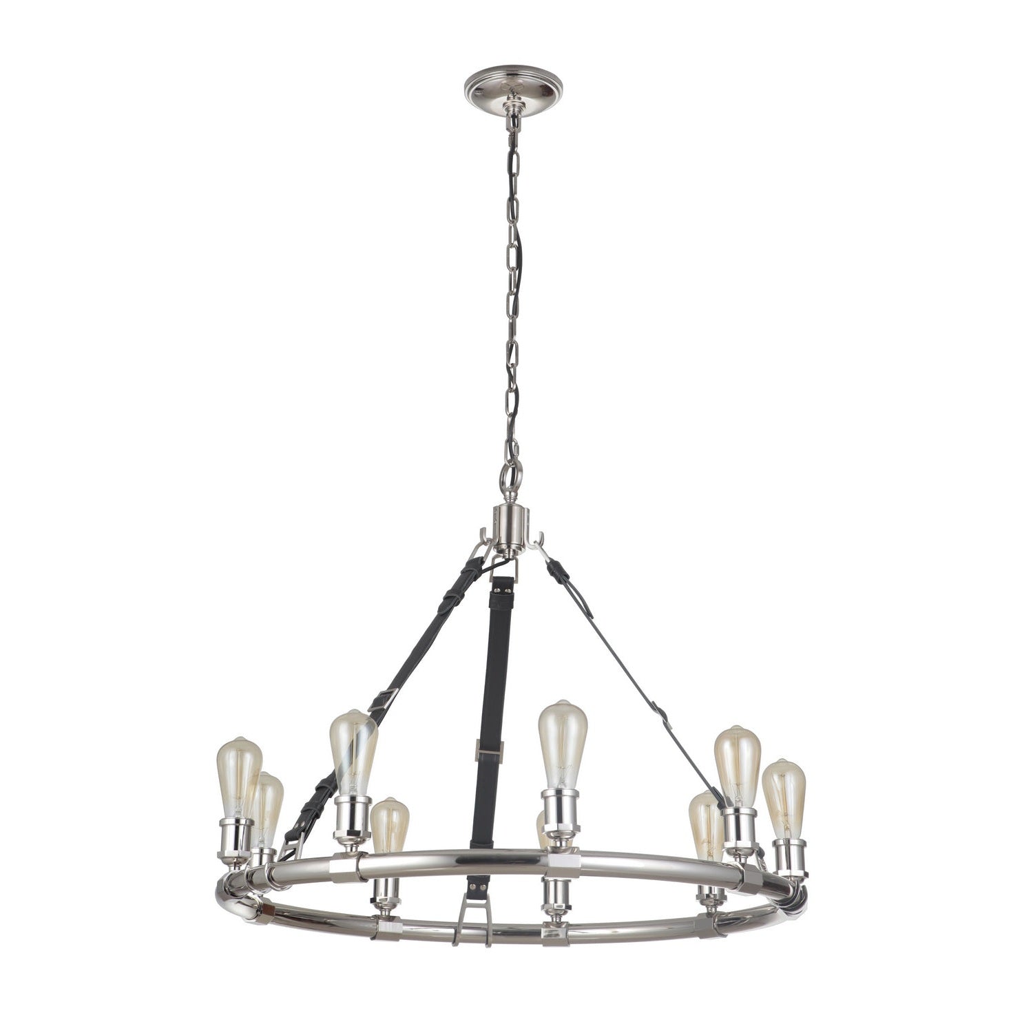 Craftmade - 48129-PLN - Nine Light Chandelier - Huxley - Polished Nickel