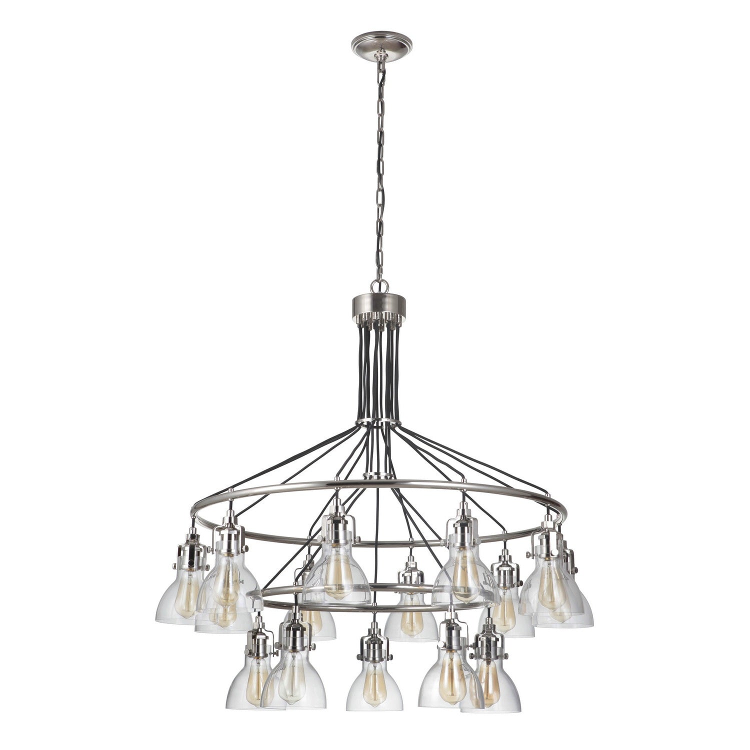 Craftmade - 51215-PLN - 15 Light Chandelier - State House - Polished Nickel