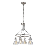 Craftmade - 51224-PLN - Four Light Chandelier - State House - Polished Nickel