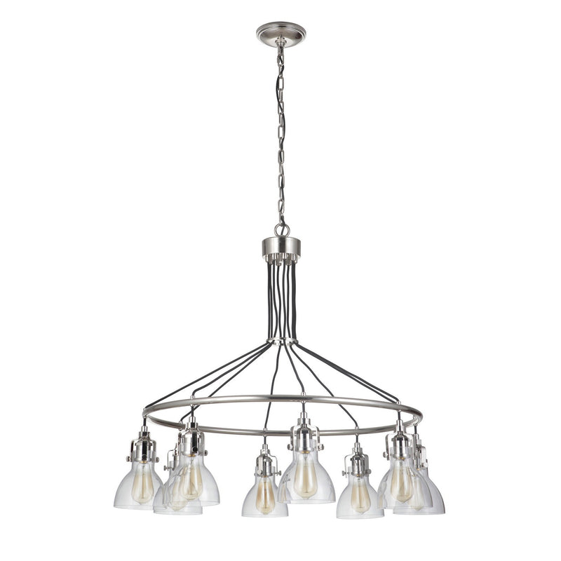 Craftmade - 51228-PLN - Eight Light Chandelier - State House - Polished Nickel