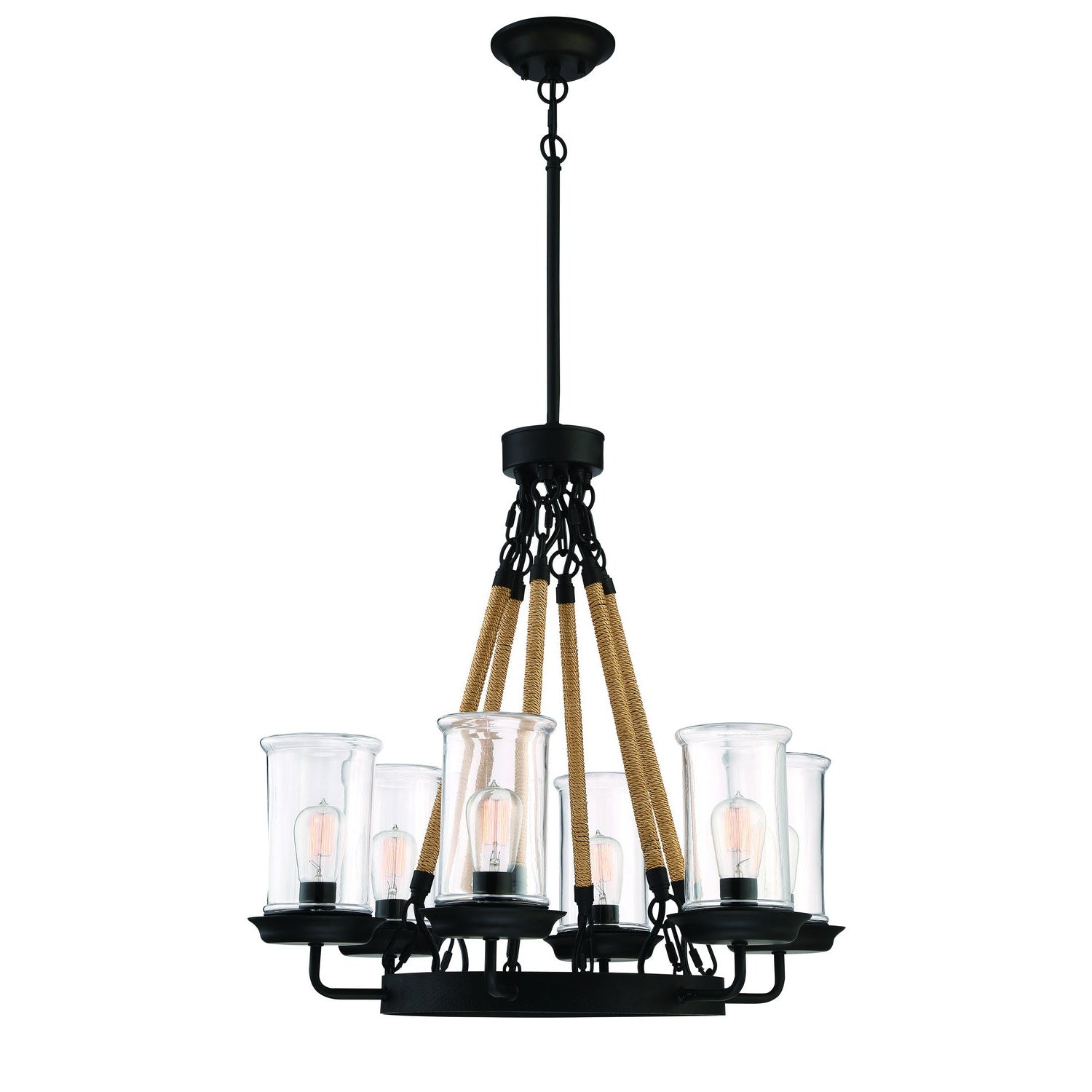 Craftmade - 52026-ESP - Six Light Outdoor Chandelier - Homestead - Espresso