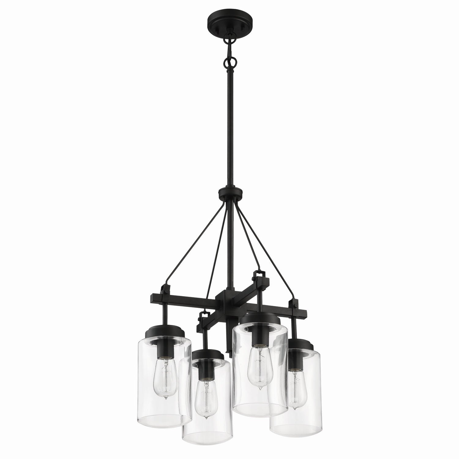 Craftmade - 52124-ESP - Four Light Outdoor Chandelier - Crosspoint - Espresso