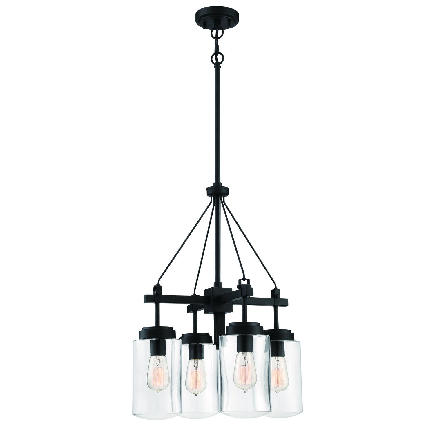 Craftmade - 52124-ESP - Four Light Outdoor Chandelier - Crosspoint - Espresso