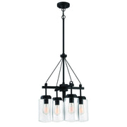 Craftmade - 52124-ESP - Four Light Outdoor Chandelier - Crosspoint - Espresso