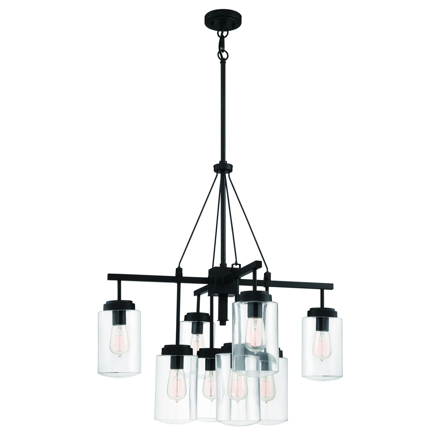 Craftmade - 52128-ESP - Eight Light Outdoor Chandelier - Crosspoint - Espresso