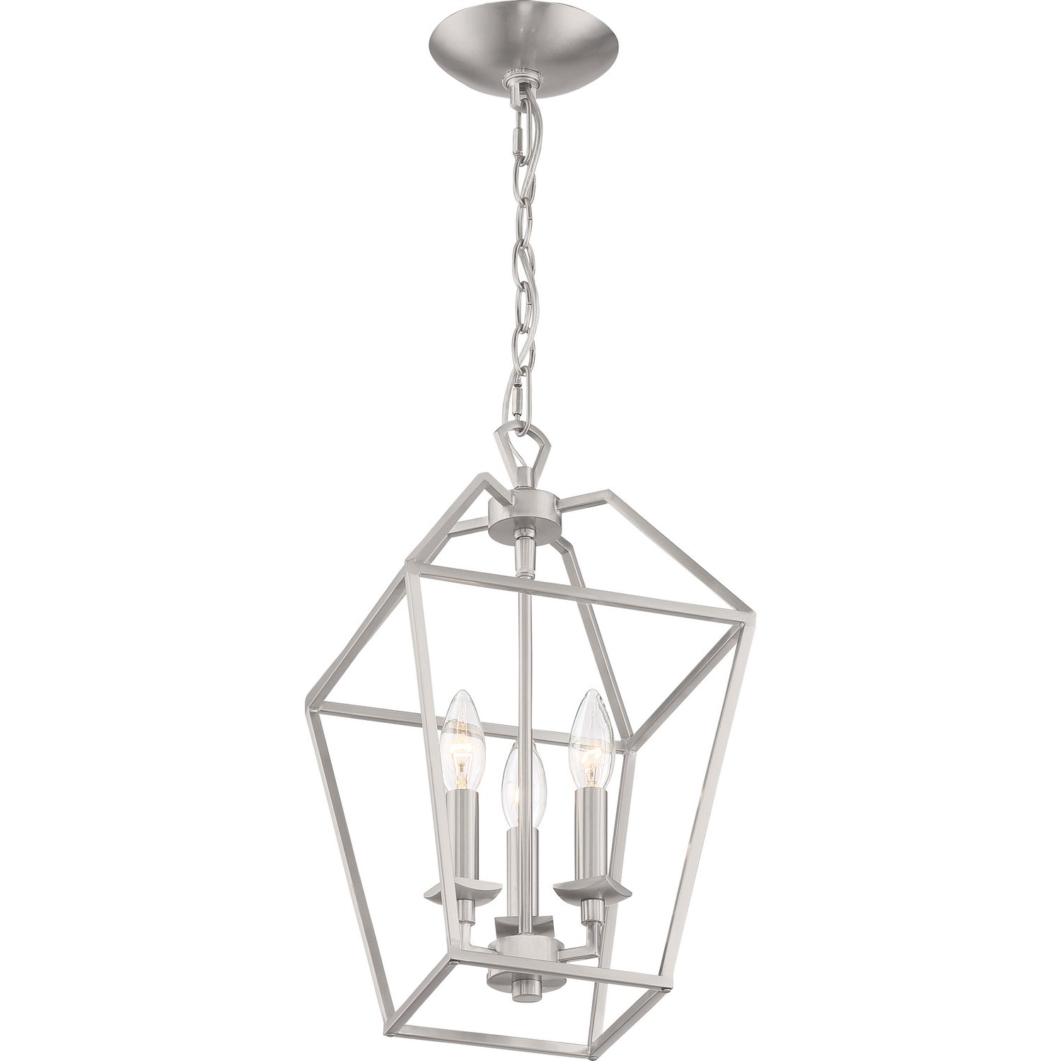 Quoizel - AVY5203BN - Three Light Foyer Pendant - Aviary - Brushed Nickel