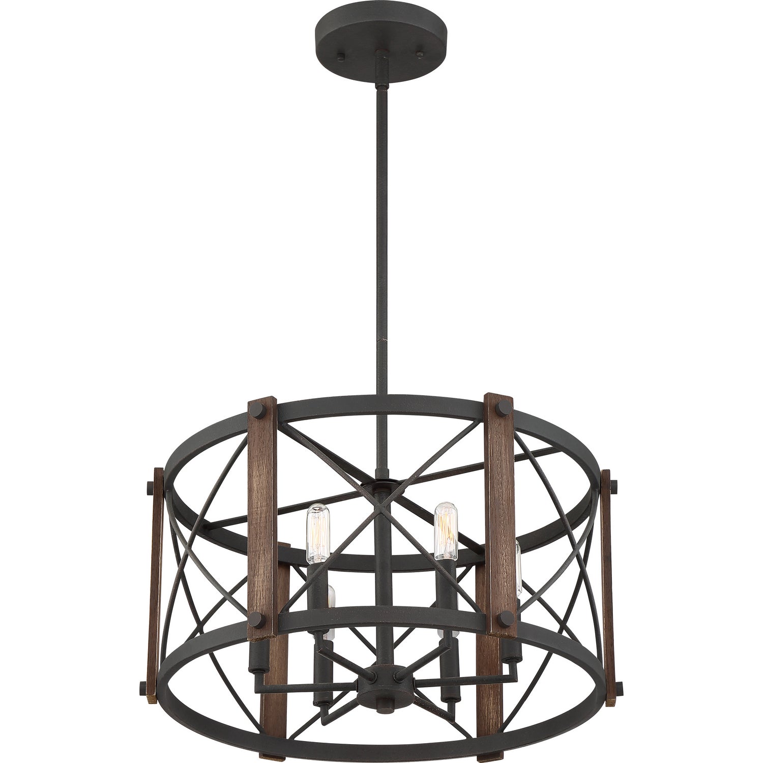 Quoizel - BRO2820MK - Six Light Pendant - Baron - Marcado Black