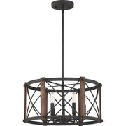 Quoizel - BRO2820MK - Six Light Pendant - Baron - Marcado Black
