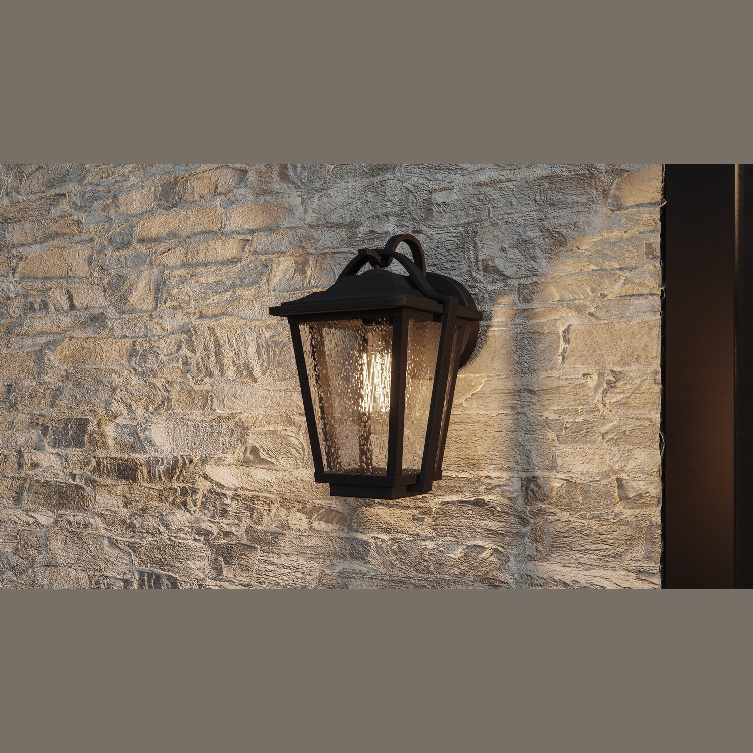 Quoizel - DRS8407EK - One Light Outdoor Wall Lantern - Darius - Earth Black