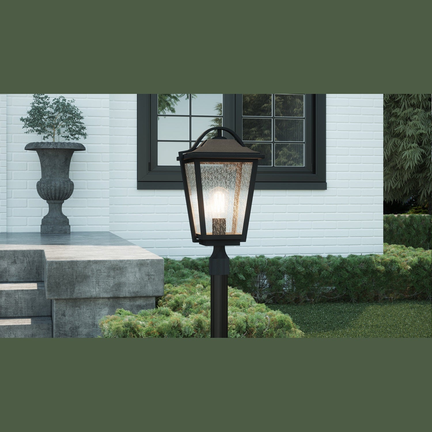 Quoizel - DRS9011EK - One Light Outdoor Post Mount - Darius - Earth Black