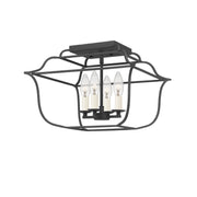 Quoizel - GLY1714BA - Four Light Semi-Flush Mount - Gallery - Royal Ebony