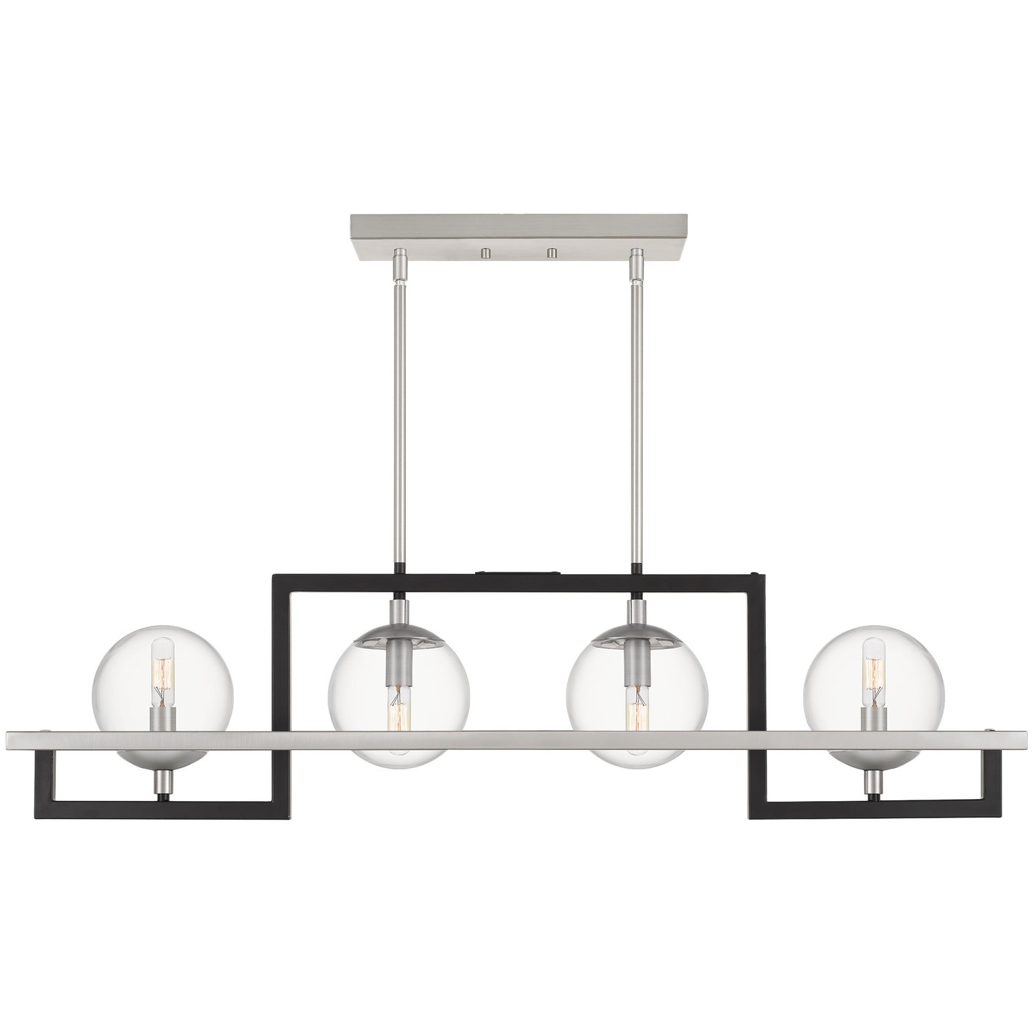 Quoizel - KAN440EK - Four Light Island Chandelier - Kane - Earth Black