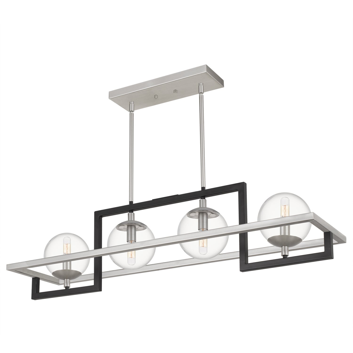 Quoizel - KAN440EK - Four Light Island Chandelier - Kane - Earth Black