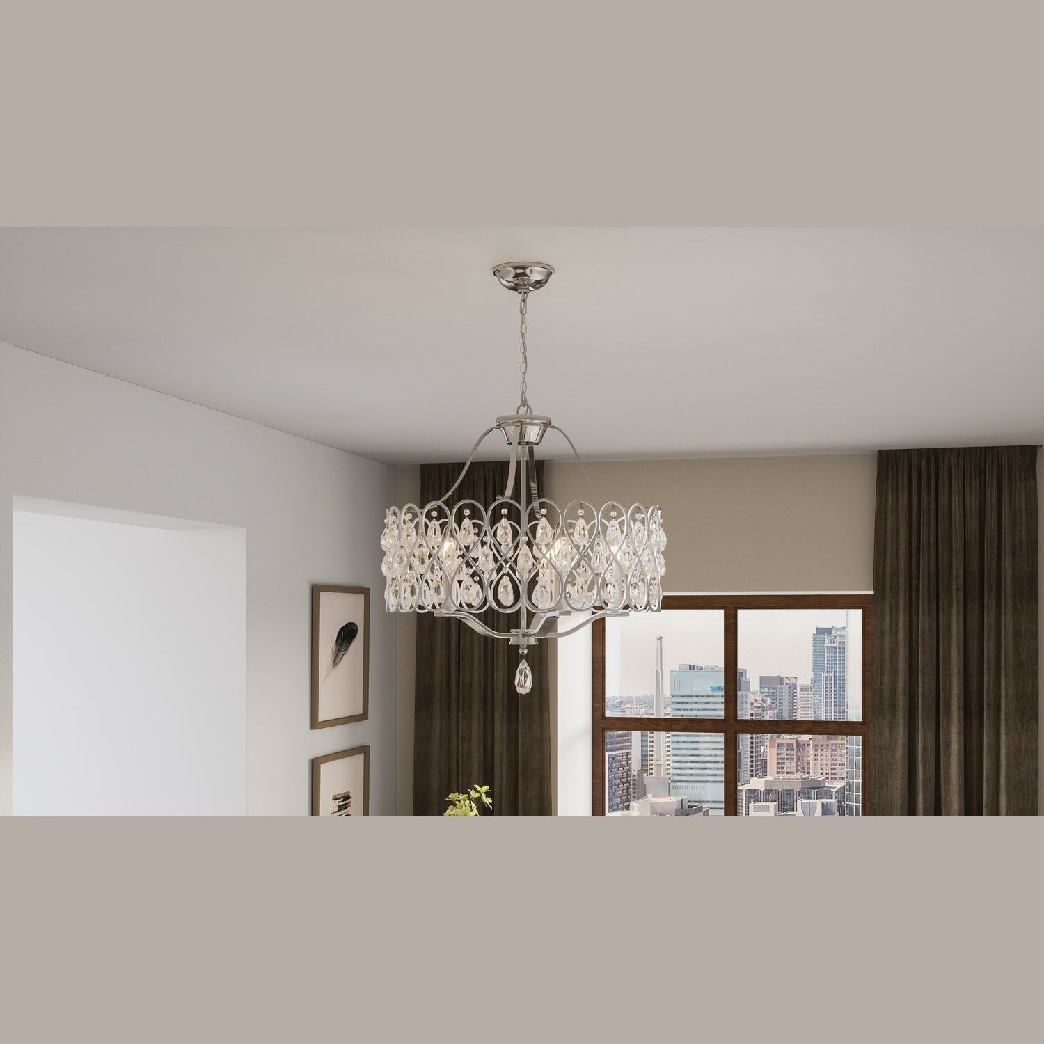 Quoizel - LUL5022C - Five Light Chandelier - Lulu - Polished Chrome