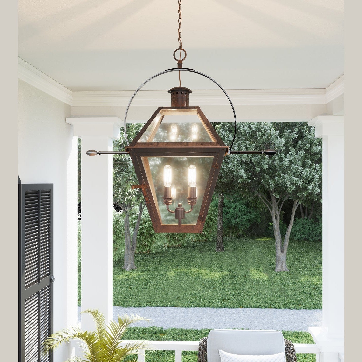 Quoizel - RO1911IZ - Two Light Outdoor Hanging Lantern - Rue De Royal - Industrial Bronze