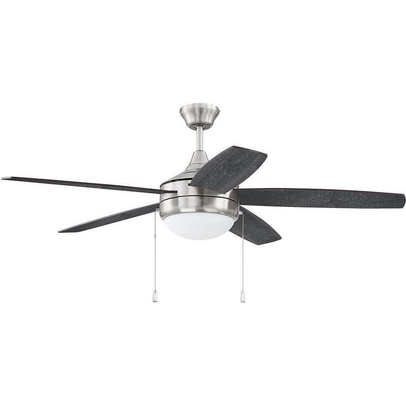 Craftmade - PHA52BNK5-BNGW - 52"Ceiling Fan - Phaze 5 - Brushed Polished Nickel