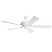 Kichler - 330018MWH - 52"Ceiling Fan - Basics Pro - Matte White