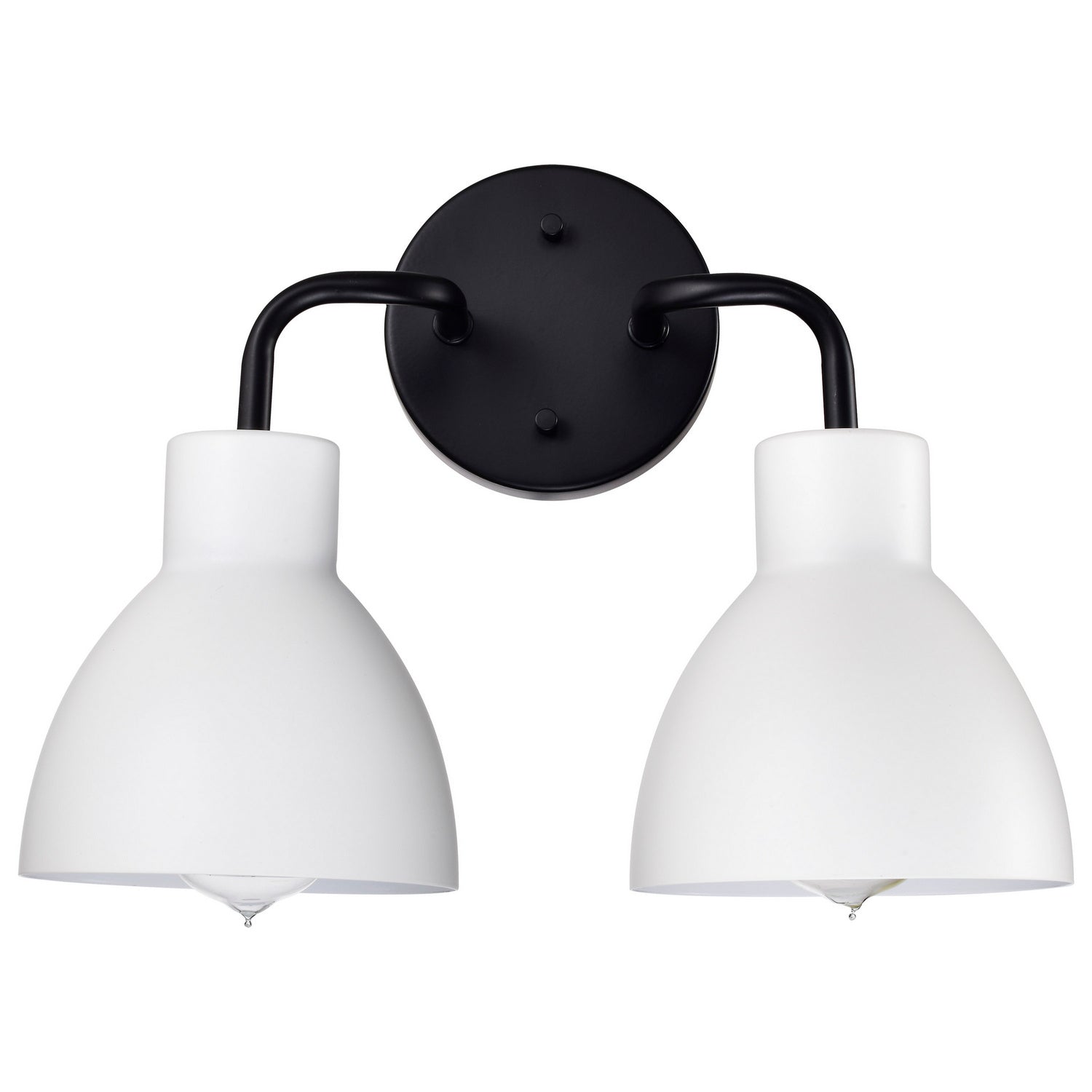 Nuvo Lighting - 60-6785 - Two Light Vanity - Sloan - Matte Black / Matte White