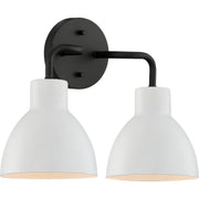Nuvo Lighting - 60-6785 - Two Light Vanity - Sloan - Matte Black / Matte White