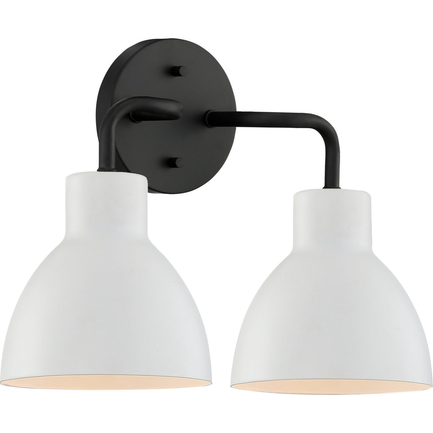 Nuvo Lighting - 60-6785 - Two Light Vanity - Sloan - Matte Black / Matte White