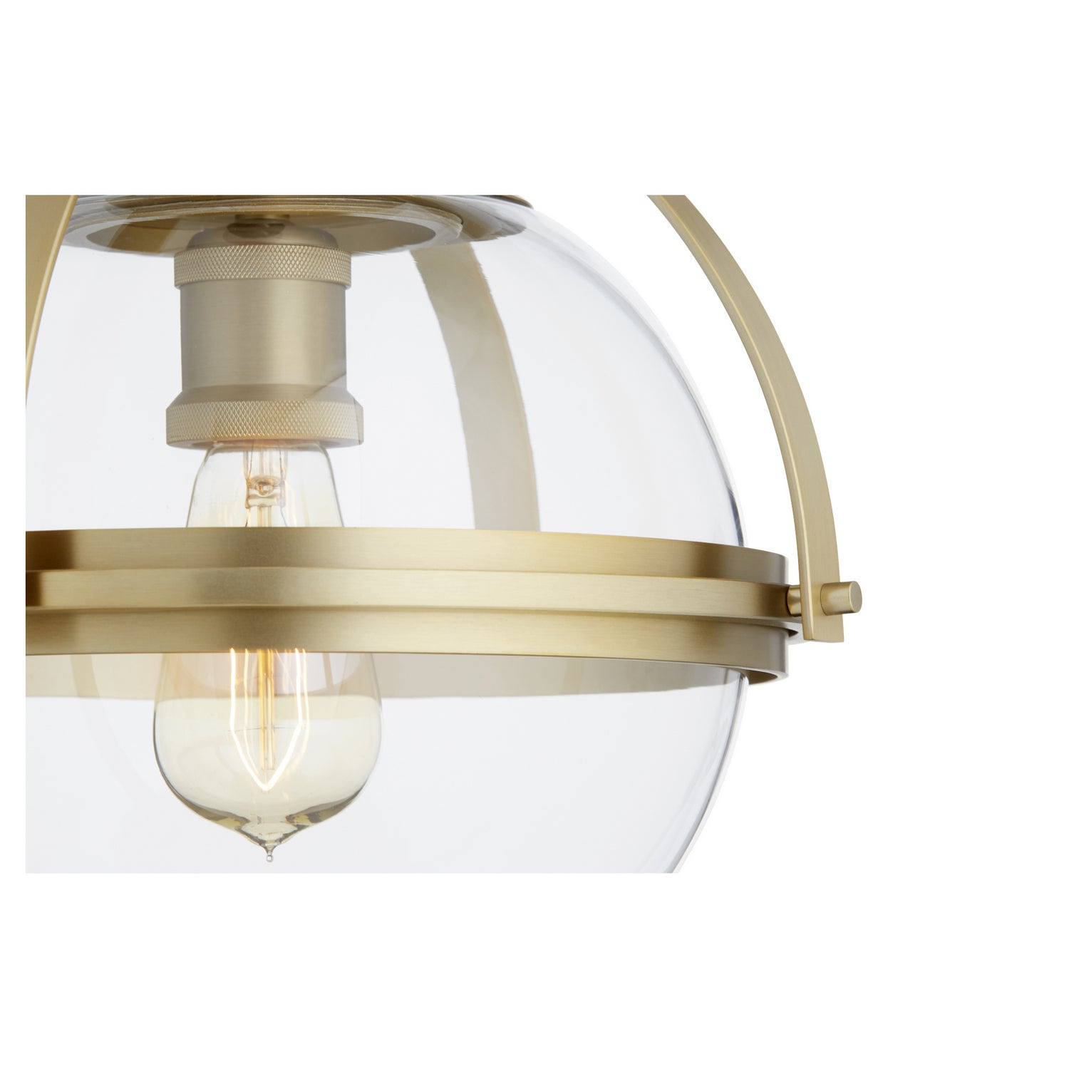 Quorum - 38-13-80 - One Light Ceiling Mount - Aged Brass
