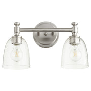 Quorum - 5122-2-265 - Two Light Vanity - Rossington - Satin Nickel w/ Clear/Seeded