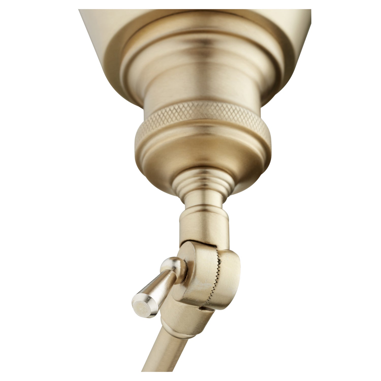 Quorum - 5391-80 - One Light Wall Mount - Metal Cone Lighting - Aged Brass