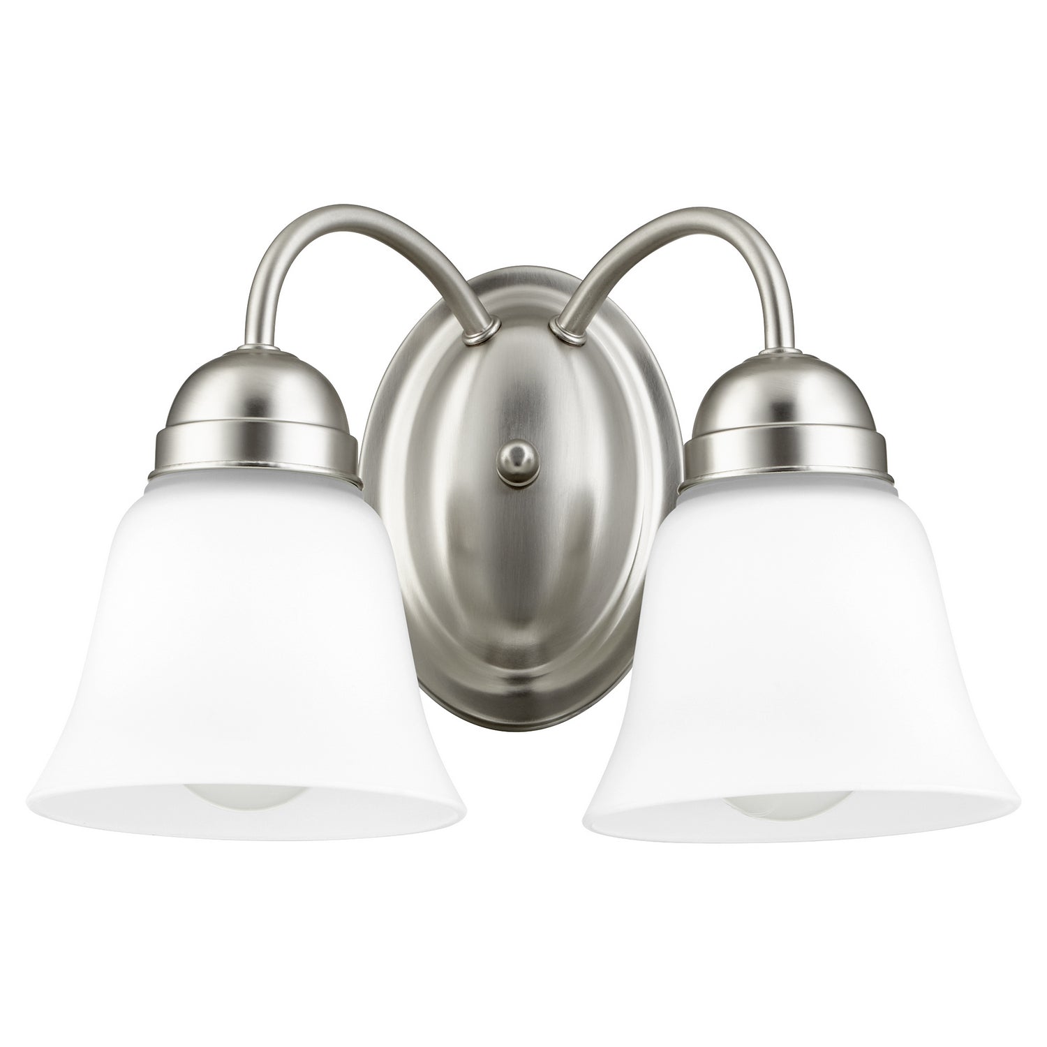 Quorum - 5404-2-65 - Two Light Wall Mount - 5404 Lighting Series - Satin Nickel