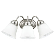 Quorum - 5404-3-65 - Three Light Wall Mount - 5404 Lighting Series - Satin Nickel
