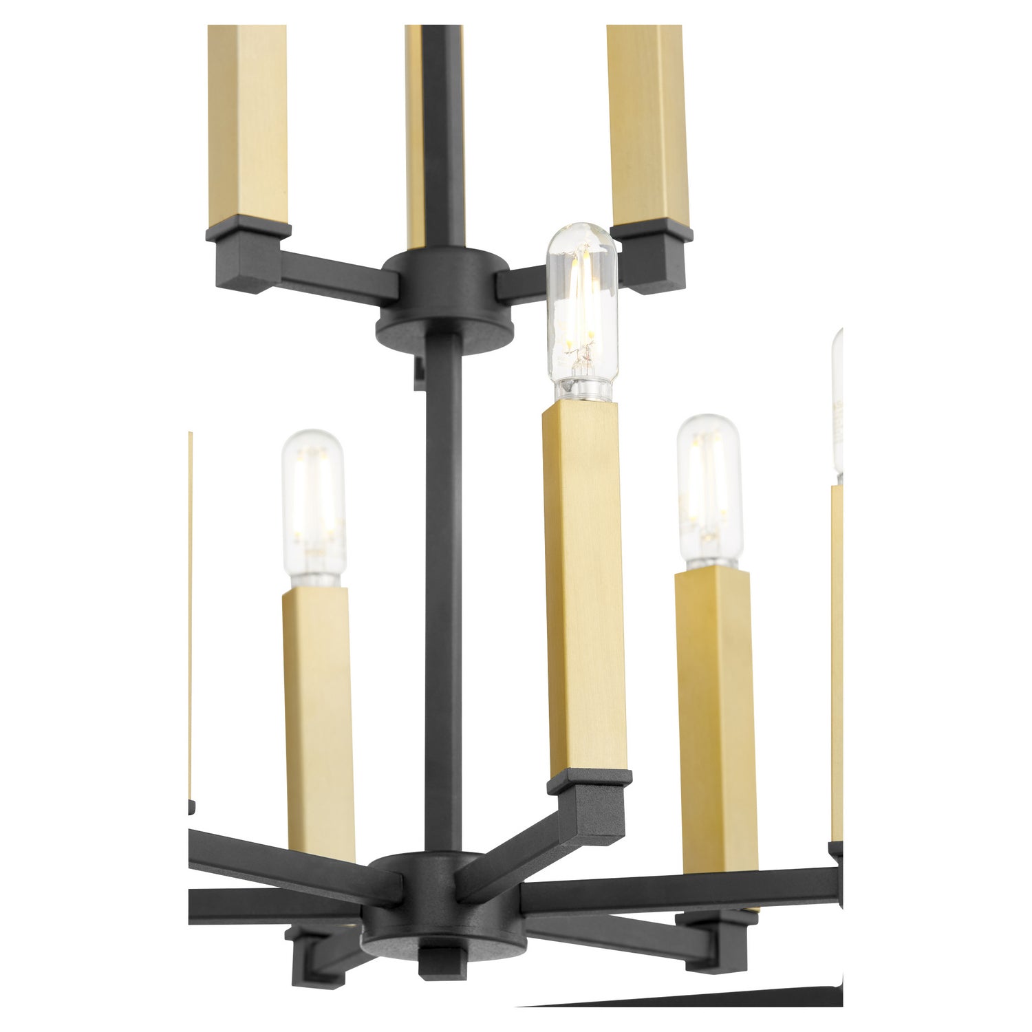 Quorum - 6809-9-69 - Nine Light Entry Pendant - Manor - Textured Black