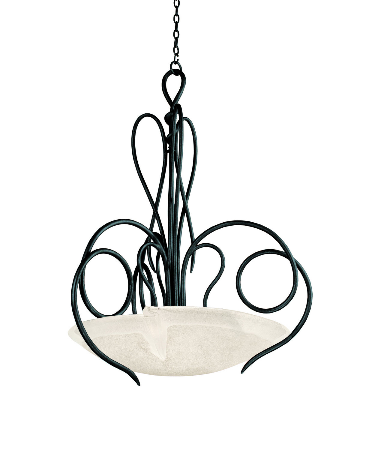 Kalco - 4287TO/FROST - Three Light Pendant - Tribecca - Tortoise Shell